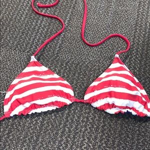 Red white and blue bikini top